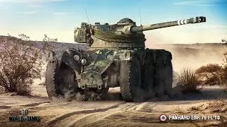Panhard EBR 75 / Линия Манергейма, бой против 10-ок на нулевом хп / Затащил против троих