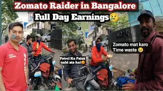 Zomato Delivery Boy in Bangalore||Zomato Full day Earnings? Delivery Boy job.