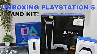 Sony PlayStation 5 digital (fat) and accessories | Unboxing, Setup & Gameplay!