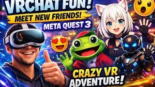 VRChat Fun on @MetaQuestVR  3 🤯 | Meeting New Friends in Virtual Reality🌎 #vr #trending #gameplay
