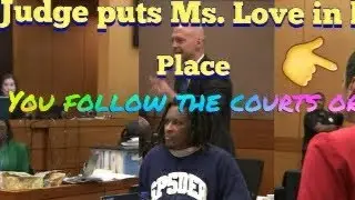 Ms Love gets checked by the judge.. She did this during the trial.YOUR THOUGHTS? @SBGB_TV