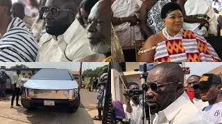 WOW😍Dr.Osei Kwame Despite storms Mampong Hemaa’s 25th Anniversary with his 2025 Cyber Truck😱