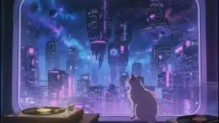  🌌 Cruising Through Space With Your Cat Vibes - Lofi Beats Ambience for Study and Relaxing