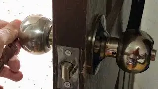 How to Install or Replace A Door Knob Without Visible Screws | Step by Step DIY
