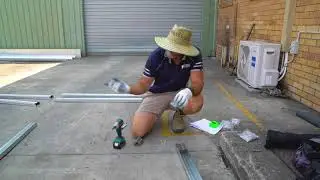 Absco Sheds - Double Roller Door Garage - Rear Frame Assembly