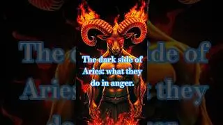 The dark side of Aries: what they do in anger. #horoscop #zodiac #astrology #zodiacsigns