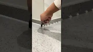 Achieve flawless caulk lines with this pro trick! #fok #diy #grout #cleaning