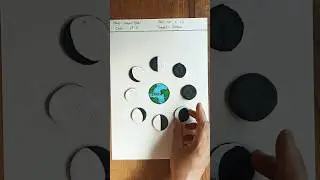 School Project | Phases of the Moon  using Clay #shorts