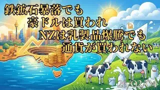 【豪ドル】鉄鉱石暴落でも豪ドルは上がるのか？：NZは失業増。乳製品爆騰でも通貨が買われない「ねじれ」の正体　26/02/04　＃オーストラリア経済　#ニュージーランド経済