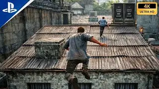 Uncharted 4 PS5 Gameplay | PRISON BREAK PARKOUR ESCAPE (4K 60FPS ULTRA HD)