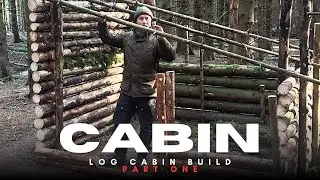 Bushcraft Shelter | Building a Log Cabin in the Woods | Part One