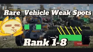 Rare Tank Weak-spots for Rank 1 - 8