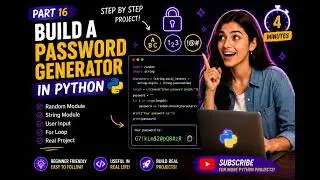Build a Password Generator in Python 🔐 | Beginner Project