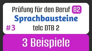 B2 Beruf – Sprachbausteine wie in der telc-Prüfung | Prüfungsvorbereitung