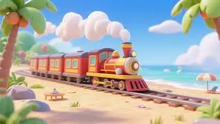 Zug f&auml;hrt zum Strand 🚂🏖️☀️ | Sommerlied & Abenteuer f&uuml;r Kinder