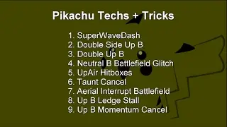2017 Melee Techs Guide: Pikachu Melee Tricks