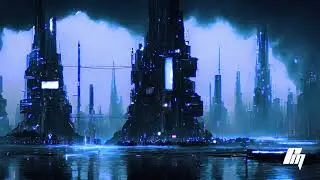 Ethereal Rain: A Futuristic Cityscape Meditation | Ambient Music for Relaxation