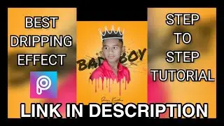 Dripping Effect Photo Editing| PicsArt Editing|Fast and easy Tutorial| Download link in description