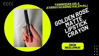Golden Rose Matte Lipstick Crayon - Yanınızdan Asla Ayırmayacağınız Kalem Ruj