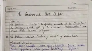 To prepare a stained temporary mounts of Onion peel || Science practical || Class 9