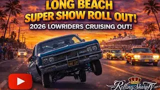 Clean Lowriders Rolling Out of the 2026 Long Beach Super Show