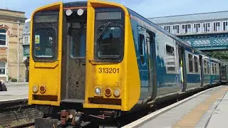 Southern (Br Blue) class 313201 departing Lewes working a Seaford-Brighton stopper 18/07/20