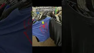 Someone check on their superhero fan because all their clothes got thrifted #shorts #thrift