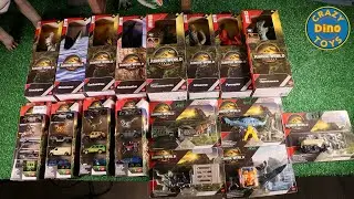 17 New Jurassic World Rebirth Dinosaur Toys  Unboxed 2025 Tail Thrasher Spinosaurus Mattel Dino Toys