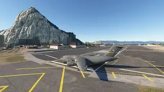 Charming!!! Spectacular Simulation of C-17 Military Aircraft Takeoff at Gibraltar!
