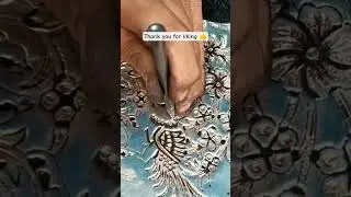 Magic with a chisel!🔨🪄 #art #diy #handmade #copper #tutorial #handicrafts