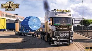 5000 HP Scania - France to Spain ETS2 Cargo delivery - ETS 2 | Thrustmaster T300RS GT