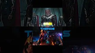 ODIN Vs THANOS #marvel #powerful #viral