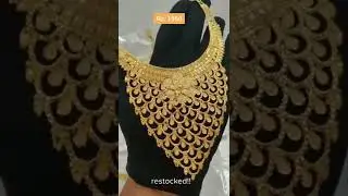 Fantastic Gold forming  necklace set 🥰🥰.. mobile no +91 9999564364.