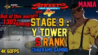 Streets of Rage 4 - Stage 9: Y Tower  [ Adam Hunter - Mania Difficulty - S Rank ]