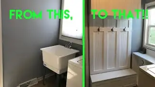 Kids Locker and Storage Bench in a TINY Corner!!