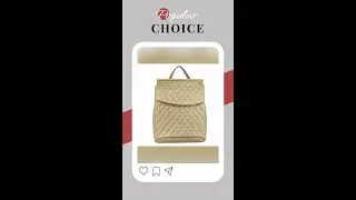 Gold Quilted Convertible Backpack