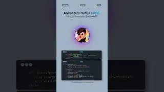 STUNNING Animated Profile Picture with CSS - 2025 Tutorial (Zero JavaScript) #cssanimations #csstips