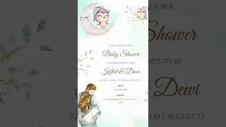 Baby shower invitation template free | Template link in the discription  #babyshower