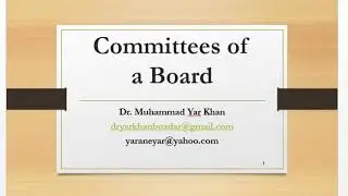 Committees of the Board | Audit Committee | Types of Committees| Urdu