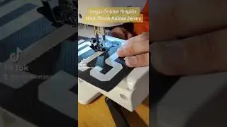 Ever wondered how hockey jerseys are customized? The lettering can be pre-sewn to save time