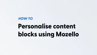 How to add and personalise content blocks using Mozello