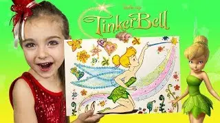 Fairy Tinkerbell Coloring Book video. Glitter and precious stones Coloring book.