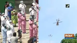 Watch: Armed forces pay aerial salute to corona fighters
