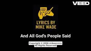 And All God's People Said