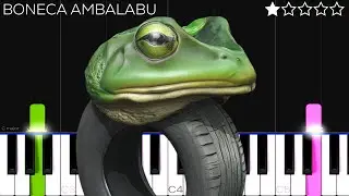BONECA AMBALABU | EASY Piano Tutorial