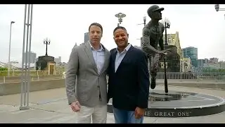 David Romanow and Roberto Clemente, Jr. helping those in need.