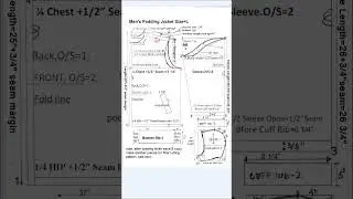 Padding jacket pattern, ep6 #shorts #short @rmgpm16