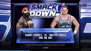 WWE 2K24 The Bigman Harry Torres vs Brutus Creed