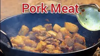 Special Spicy Pork Meat Curry Recipe ! Nepal Village Cooking #porkmeat #porkmeatcurry #pork 