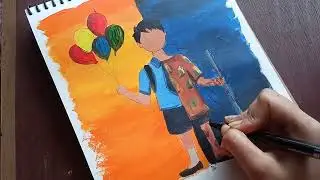 Stop Child labour poster Drawing || World Day Against Child Labour ||